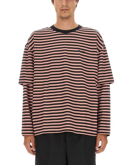 Etudes t-shirt with stripe pattern