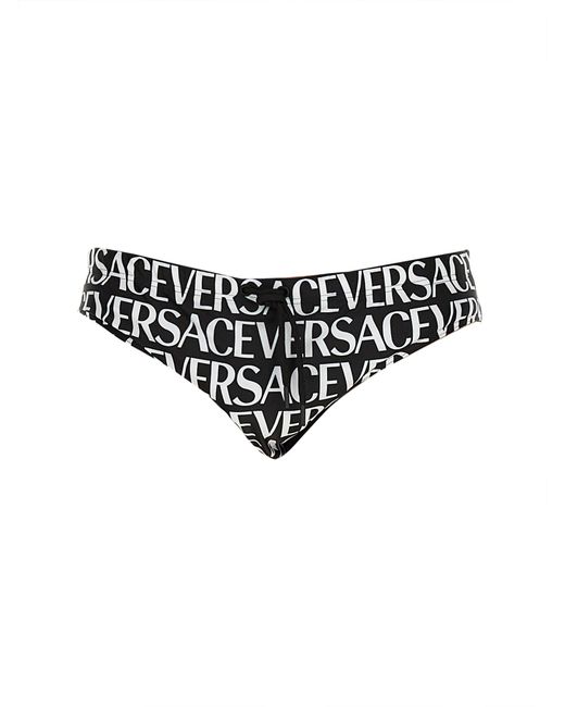 Versace beach briefs with allover logo