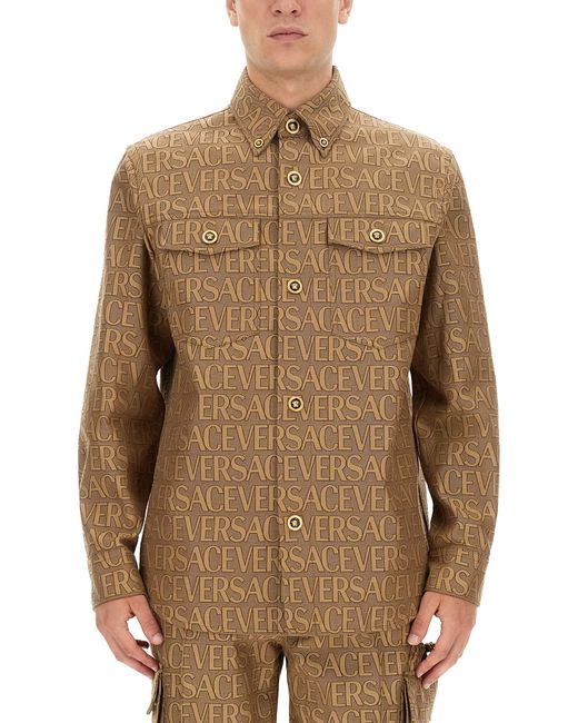 Versace allover logo shirt
