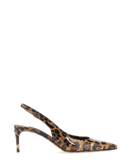 Dolce & Gabbana sling back with spotted print