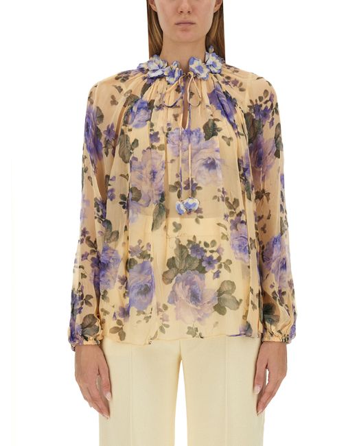 Zimmermann blouse with floral print