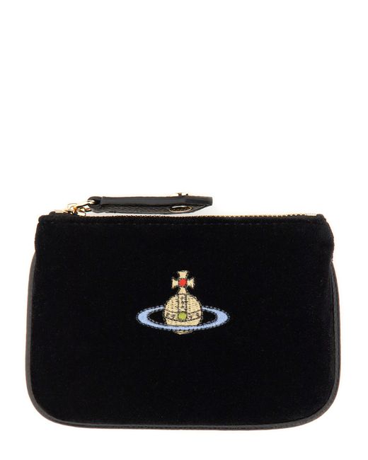 Vivienne Westwood clutch bag with logo