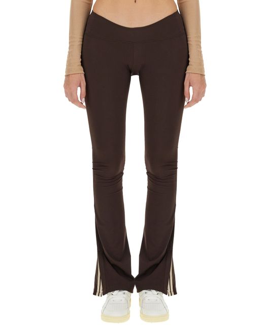 Palm Angels flared leggings with sweetheart waist
