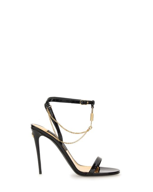 Dolce & Gabbana sandal with chain and charm