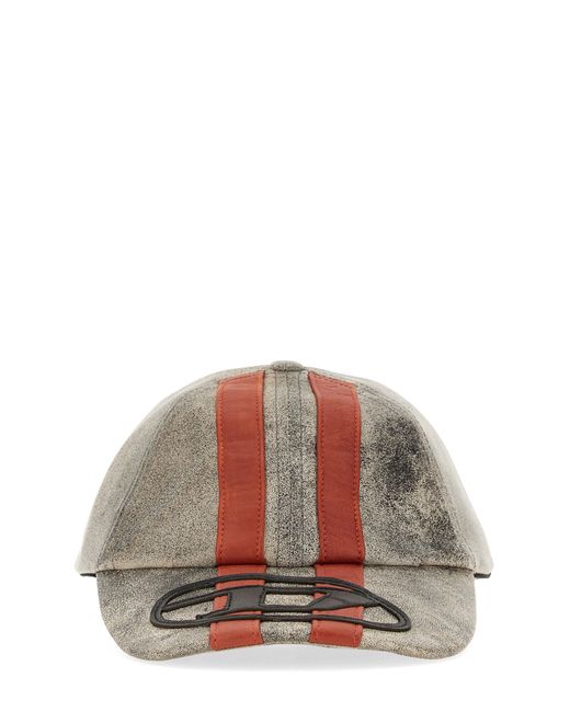 Diesel baseball hat with sport stripes