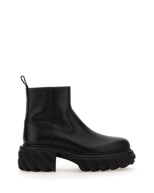 Off-White leather boot