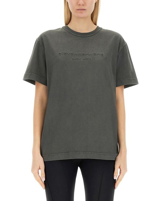 Alexander Wang t-shirt with embossed logo