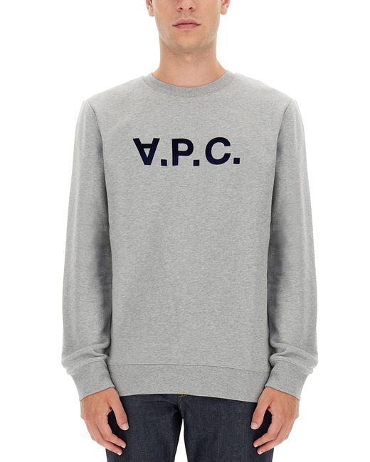 A.P.C. . flocked logo sweatshirt