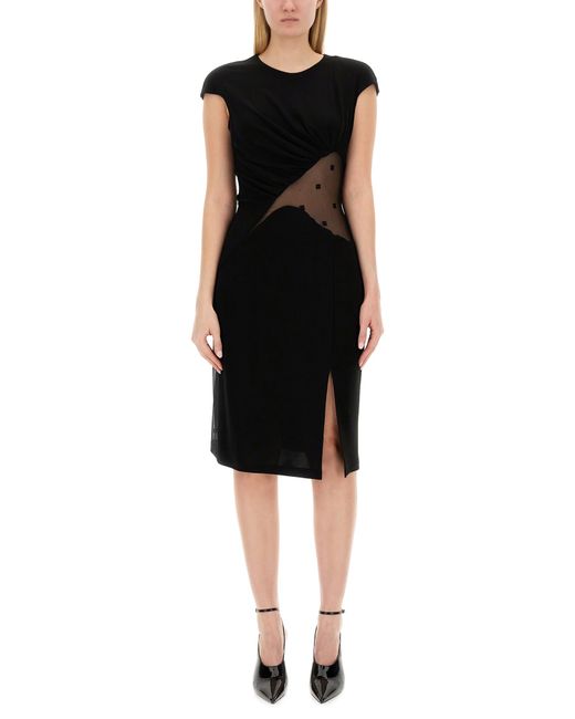 Givenchy 4g crepe and tulle dress