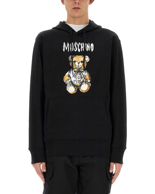 Moschino drawn teddy bear sweatshirt