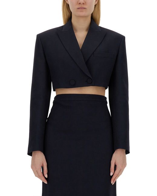 Valentino cropped jacket crepe couture