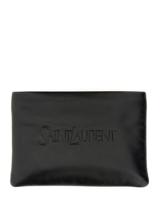 Saint Laurent small padded clutch bag