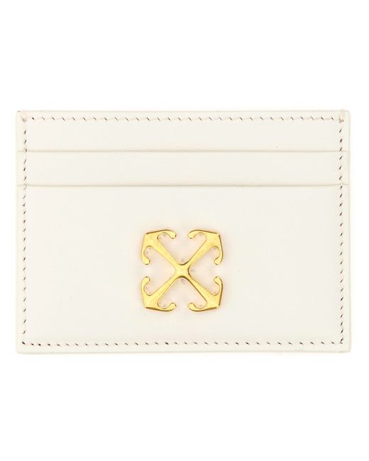 Off-White card holder with logo