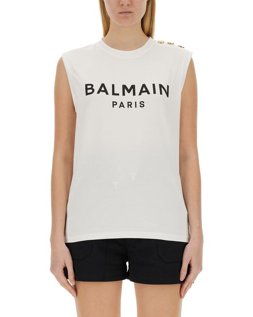 Balmain camisole with three buttons