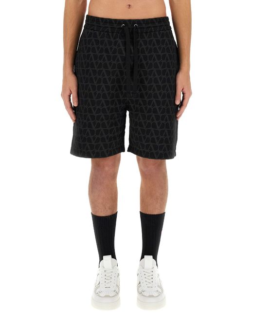 Valentino bermuda shorts with toile iconographe print