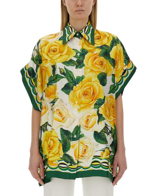 Dolce & Gabbana flower print shirt