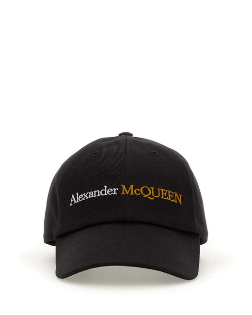 Alexander McQueen baseball hat with logo