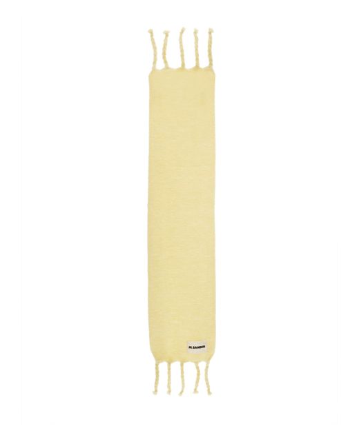 Jil Sander long scarf with logo