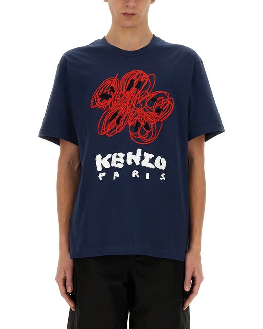 Kenzo drawn varsity t-shirt