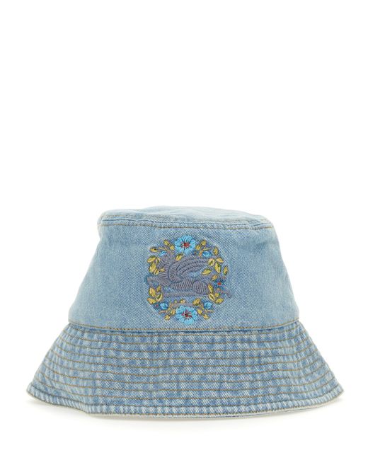 Etro bucket hat with pegasus embroidery