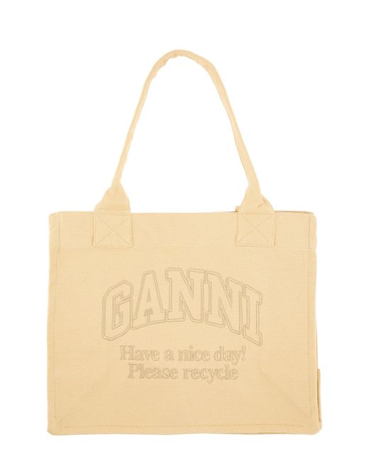 Ganni large tote bag