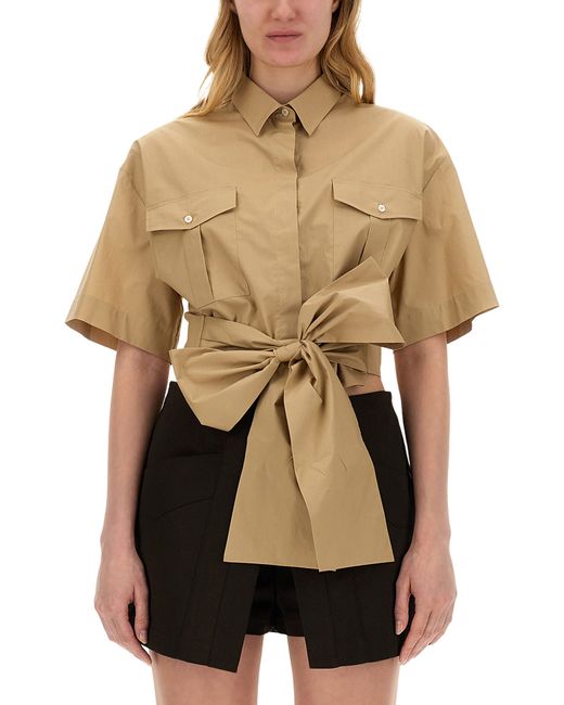 Msgm shirt with bow