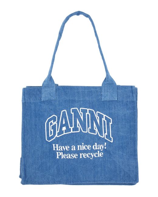 Ganni tote bag with logo