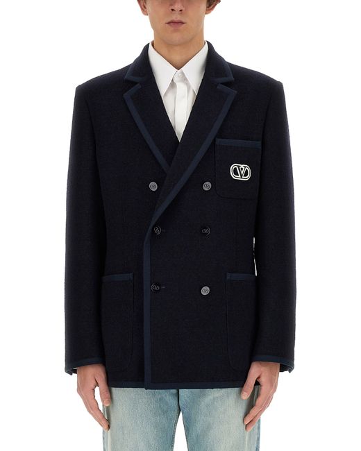 Valentino boucle wool double-breasted jacket