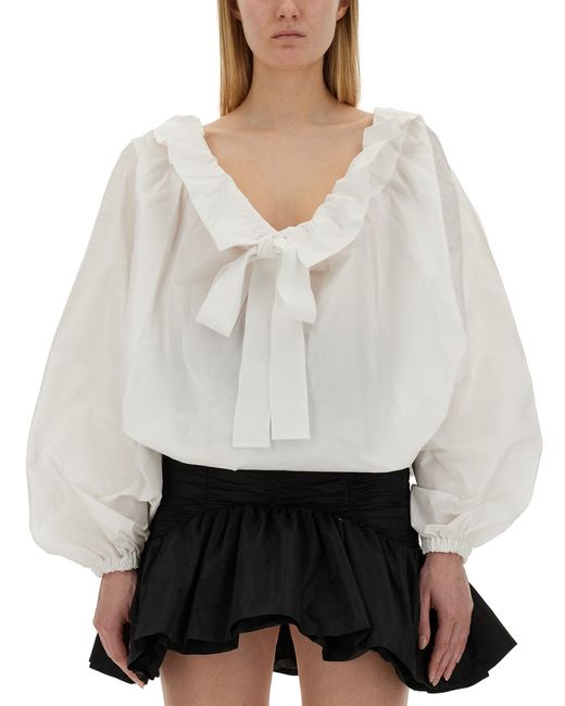 Patou top with balloon sleeves