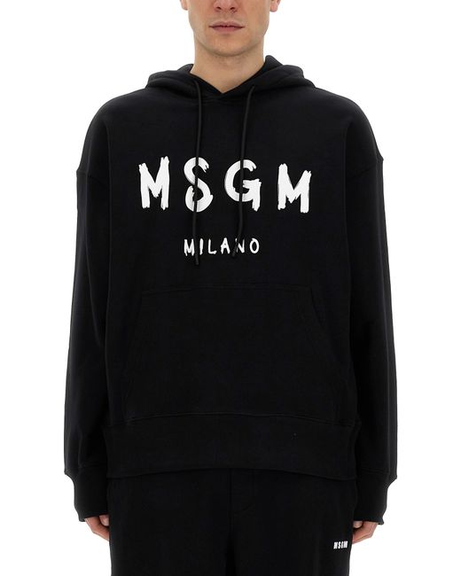 Msgm sweatshirt with brushed logo