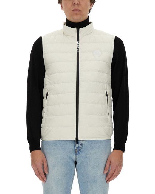 Woolrich down vest with logo
