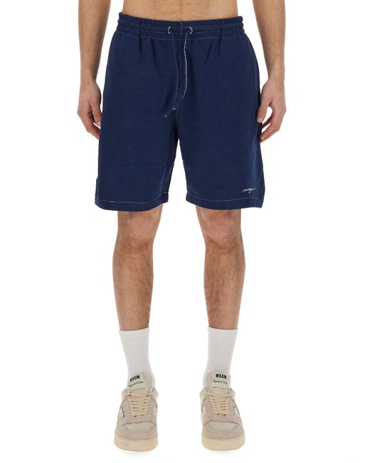 Msgm bermuda shorts with embroidered logo