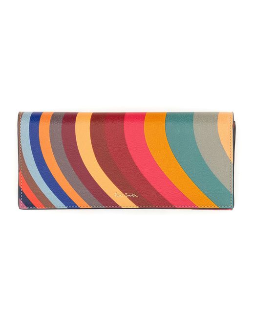 Paul Smith tri-fold swirl wallet