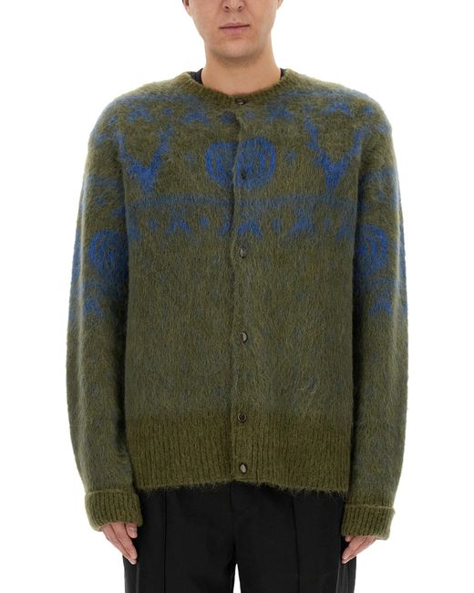 South2 West8 mohair blend cardigan