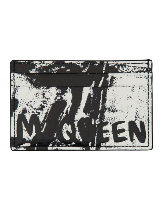 Alexander McQueen leather card holder