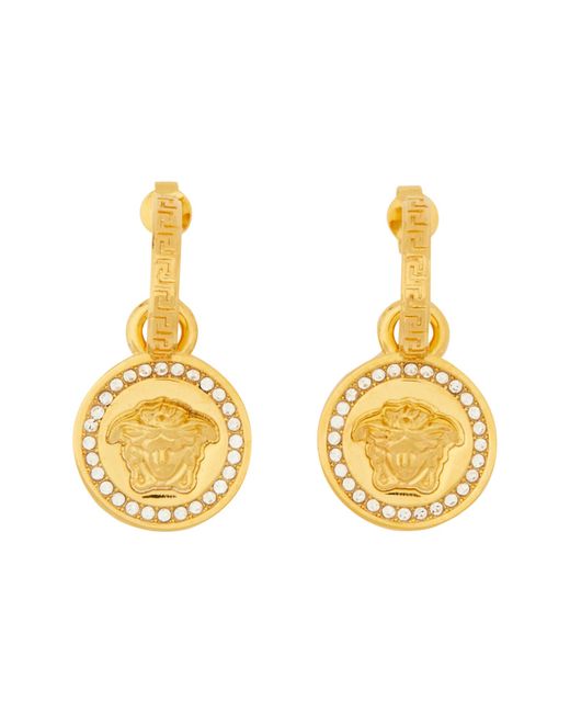 Versace earrings with greek jellyfish