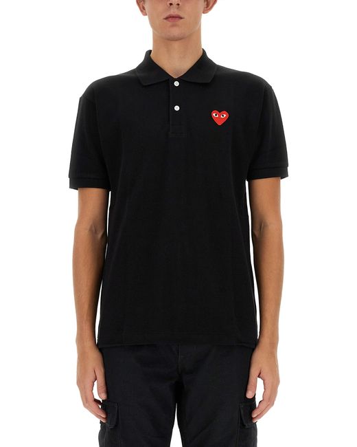 Comme Des Garçons Play polo with logo embroidery