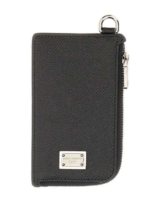 Dolce & Gabbana card holder with logo plaque