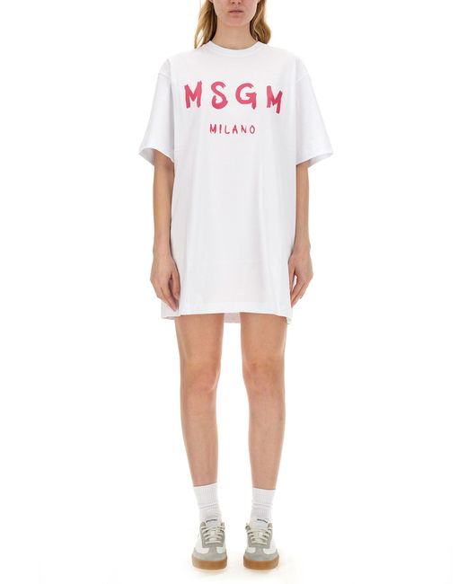 Msgm dress with logo