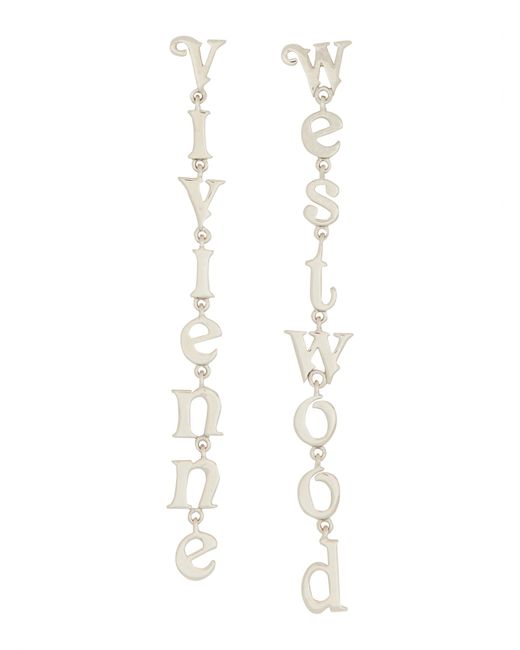 Vivienne Westwood logo earrings