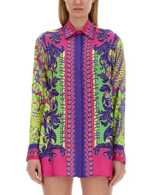 Versace Jeans Couture shirt with print and logo