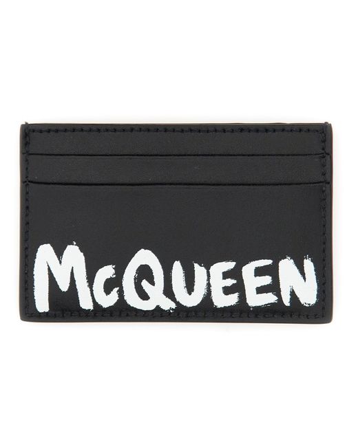 Alexander McQueen leather card holder