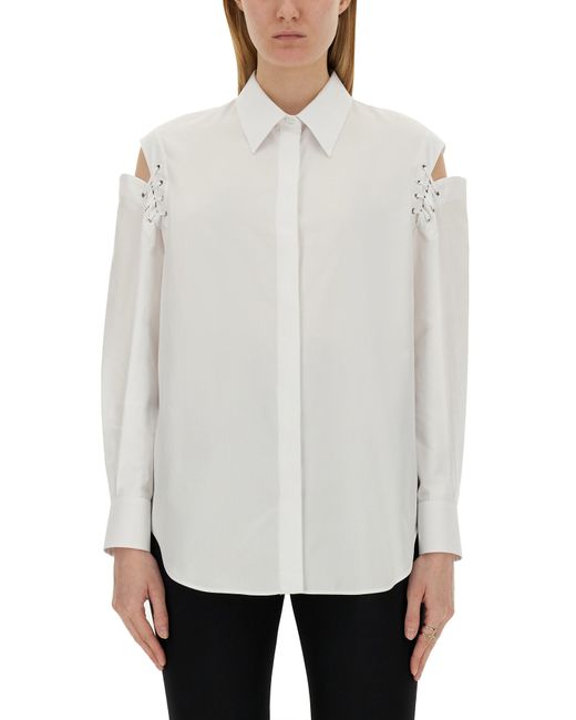 Alexander McQueen cocoon shirt with cut-out details