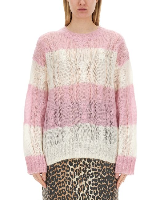 Ganni cable-knit