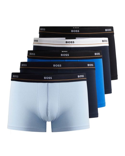 Boss pack of five boxer shorts