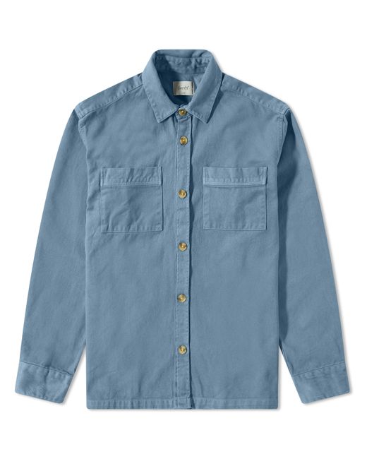 Foret Mellow Twill Overshirt in END. Clothing