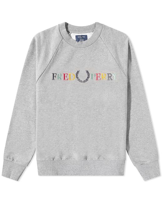 Fred Perry Authentic Embroidered Logo Crew Sweat in Large END. Clothing