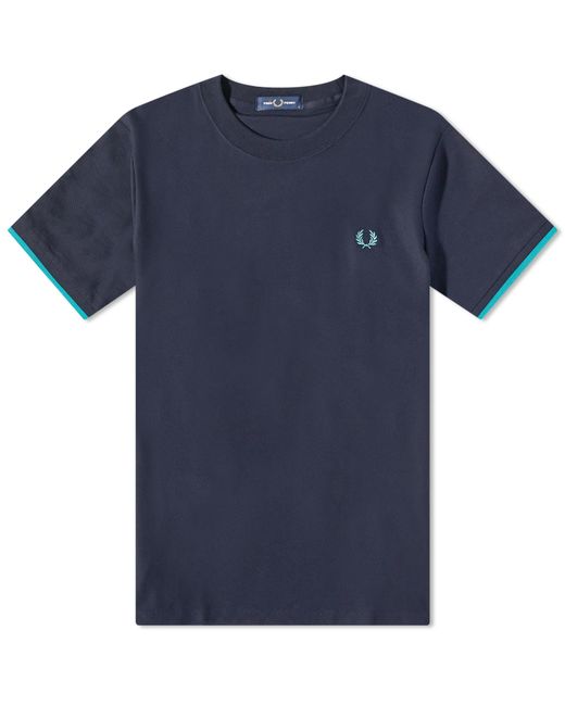 Fred Perry Authentic Tipped Cuff Pique T-Shirt in Large END. Clothing