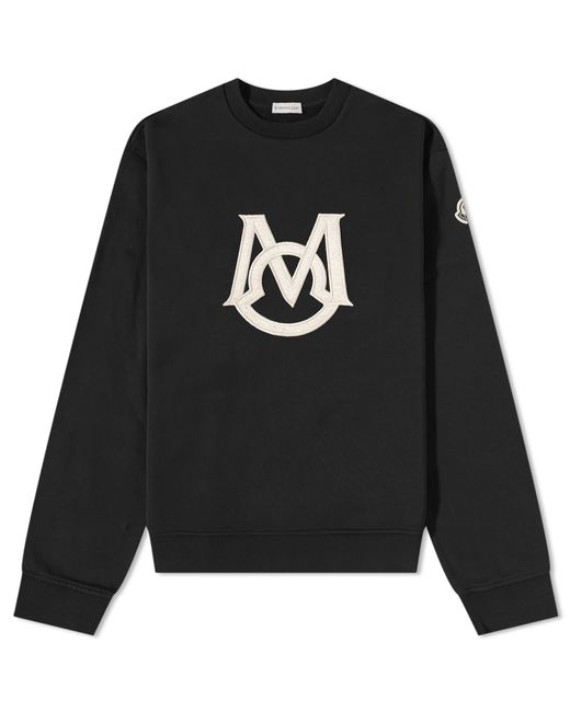 Moncler Embroidered Logo Crew Sweat in END. Clothing