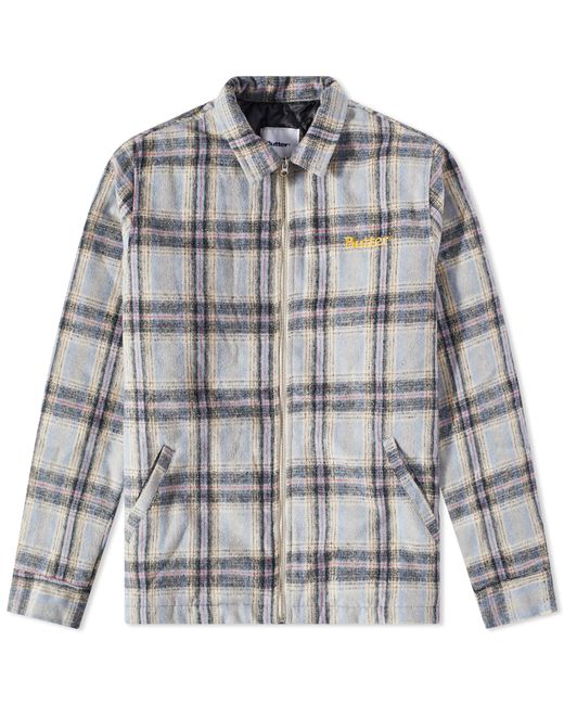 Butter Goods Insulated Plaid Zip Through Jacket in END. Clothing